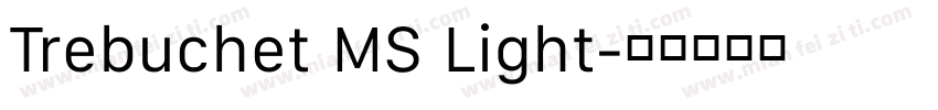 Trebuchet MS Light字体转换